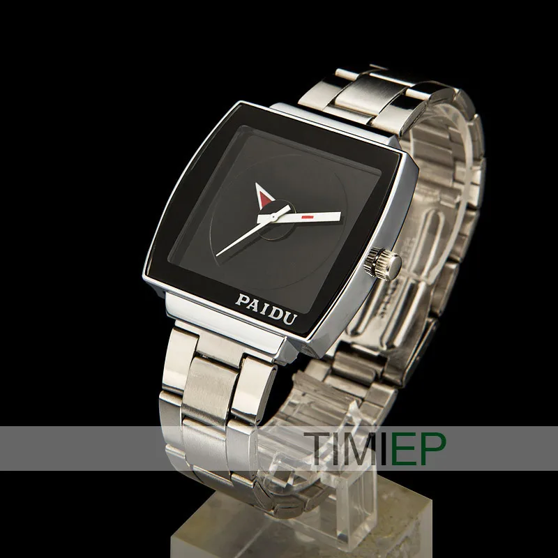 

Fashion Choice New Black Stainless Steel Quartz Wristwatch Men's Watch fashion style C1097