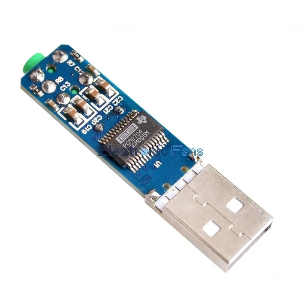 5 в Мини PCM2704 USB DAC HIFI USB звуковая карта USB power DAC декодер плата модуль для Arduino Raspberry Pi 16 бит