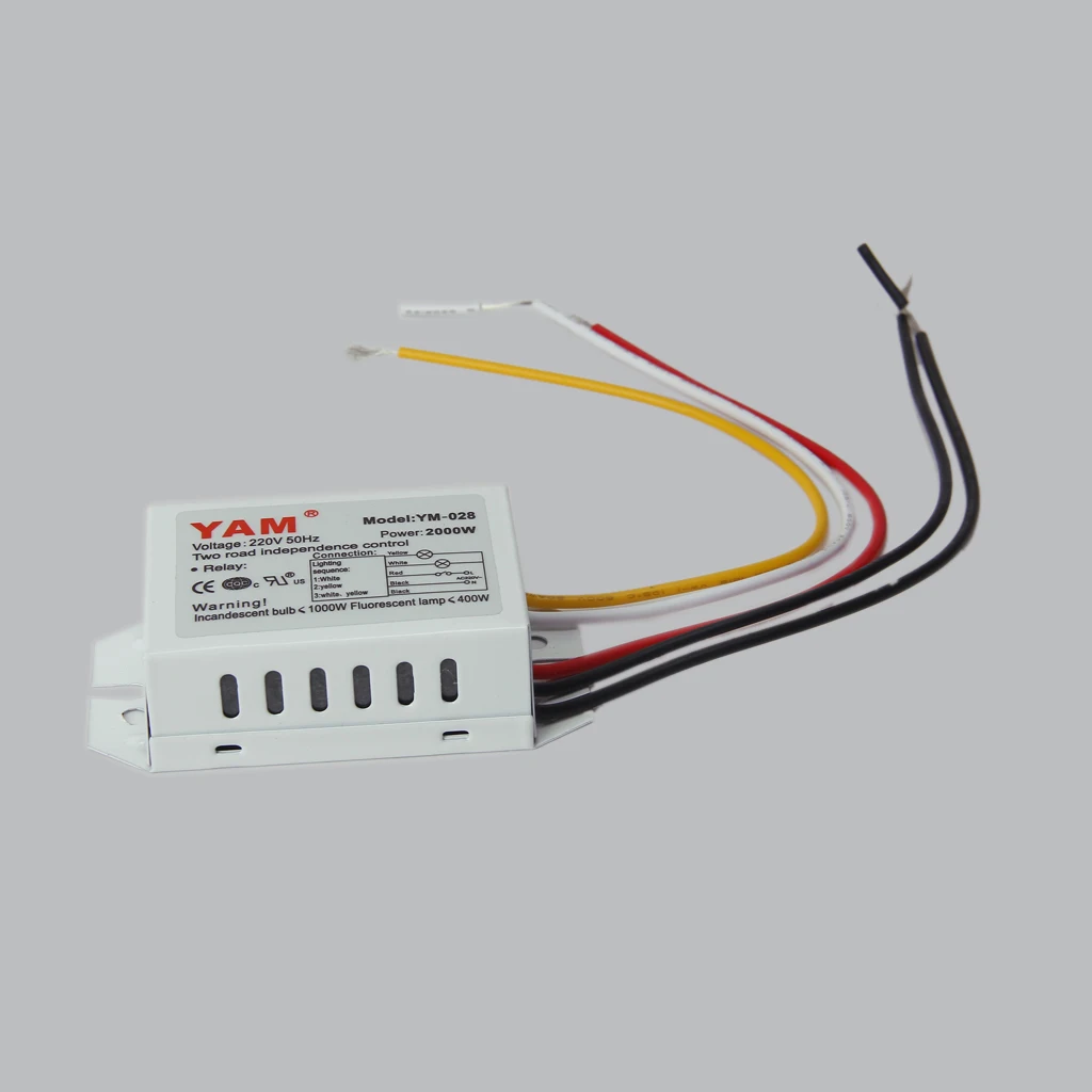 Digital Subsection Switch 2 Way 3 Section Lighting Control Switch AC 220V