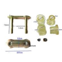 Электрический трехколесный велосипед мягкое соединение Bold лук пластины сталь фиксированный Оксфорд Резиновый рукав форма тыквы 7,8*5,3