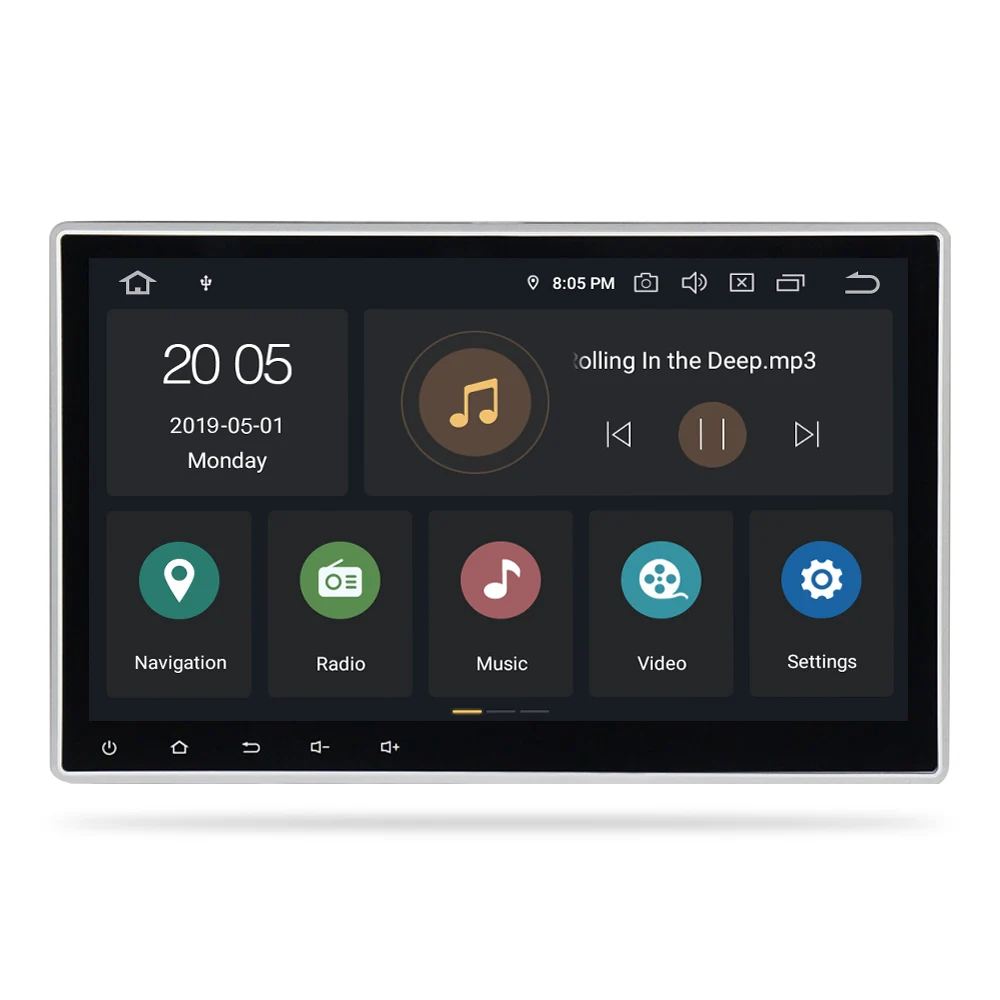Discount 10.2" 2 Din Car Radio GPS Android 9.0 DSP Universal Car Stereo Touch Screen Bluetooth GPS Navigation System 13