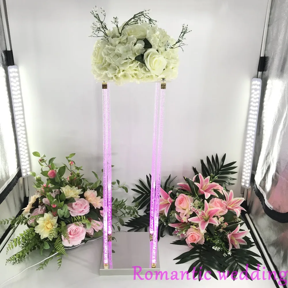 80cm Tall Acrylic Wedding Centerpiece Flower Stand For Wedding