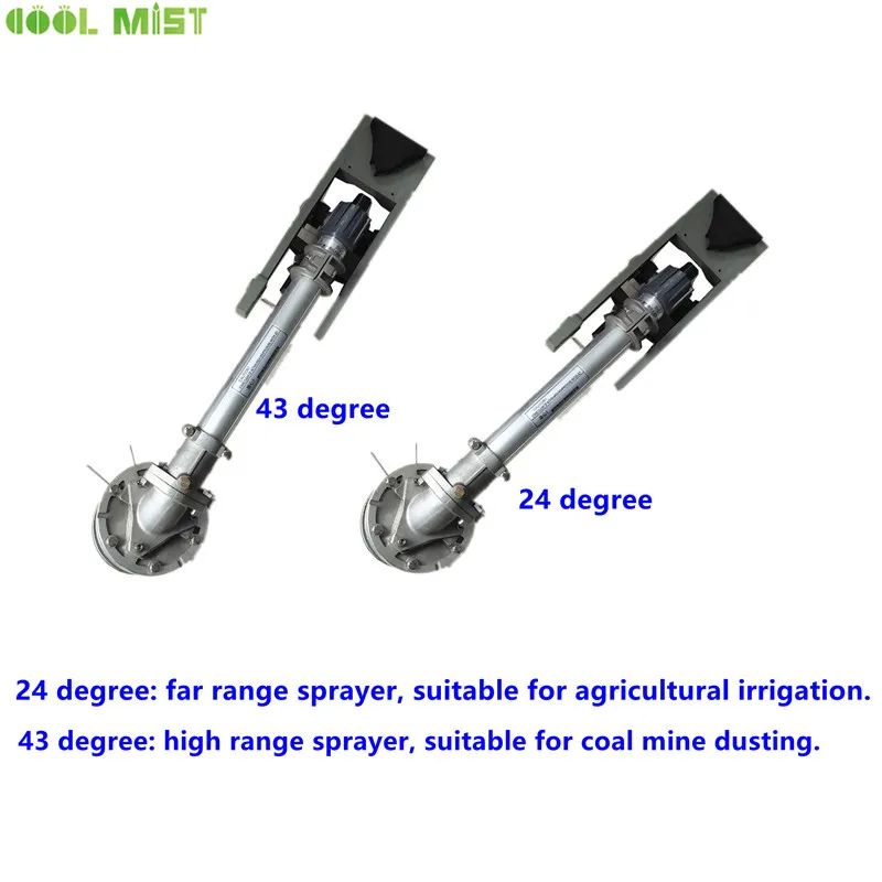 

S060 Dust spray gun high elevation angle sprinklers coal yard spray sprinkler 24 or 43 angel option radius 60M for irrigation