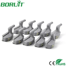 BORUiT 10 шт. светодиодный светильник под шкаф s для кухни спальни шкаф внутренний шарнирный шкаф для ламп шкаф светильник беспроводной ночной Светильник