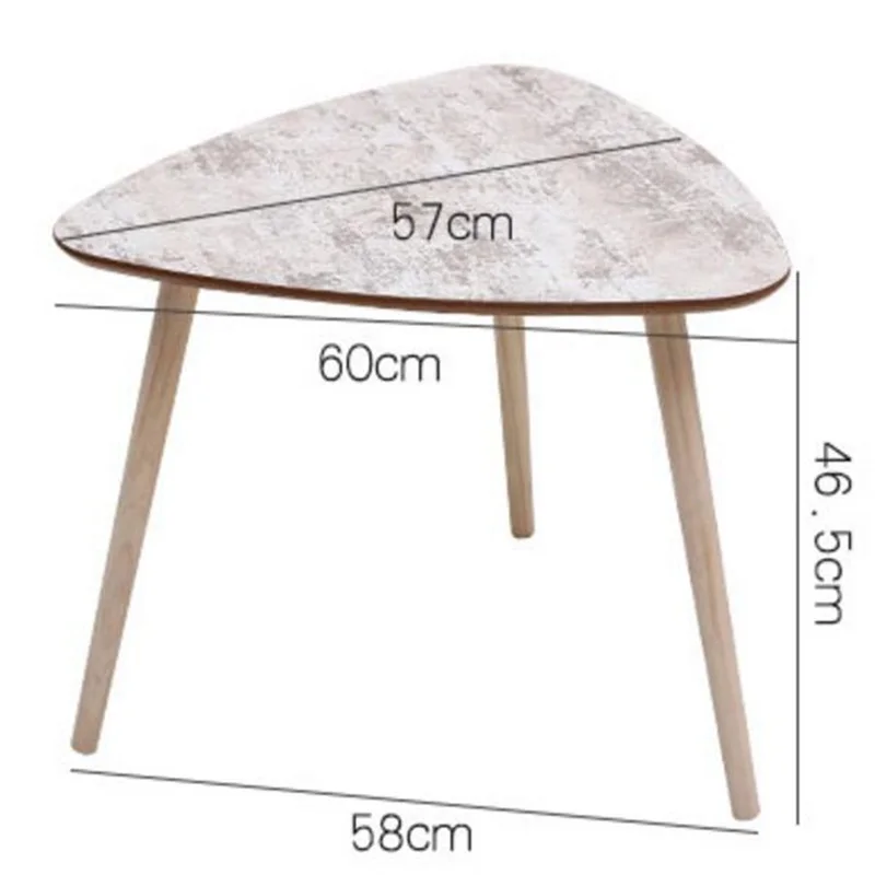Modern Wood Bedside Table Sofa Side Coffee Table Retro Corner Table