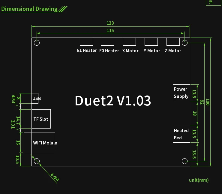 Duet 2 Wi-Fi V1.04 борад Клонировали Duet2 Wi-Fi продвинутый 32-разрядный электронный материнская плата 3D-принтеры Запчасти Управление доска и CNC принтера