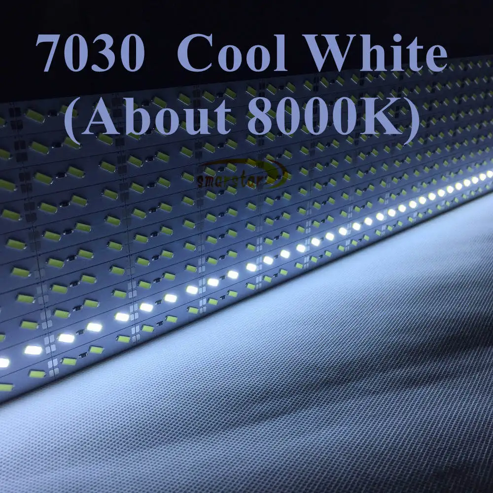 Smarstar 12V 0 5 m 7030 SMD LED свет U V алюминиевый корпус твердая полоса освещения бар для