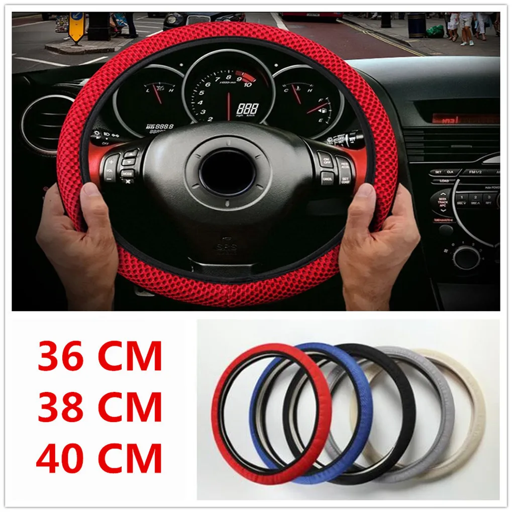 

Car Steering wheel Cover Anti-Slip net Auto cloth FOR Volkswagen vw 07 EOS 2.0 TF Phaeton 6.0 EOS 2.0 FS Touareg PTouareg Touran