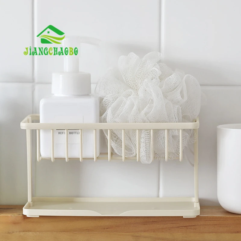JiangChaoBo مزدوجة الإسفنج استنزاف تخزين الرف المنزلية المطبخ تنظيف خرقة رف بالوعة كونترتوب رف JiangChaoBo مزدوجة الإسفنج استنزاف تخزين الرف المنزلية المطبخ تنظيف خرقة رف بالوعة كونترتوب رف