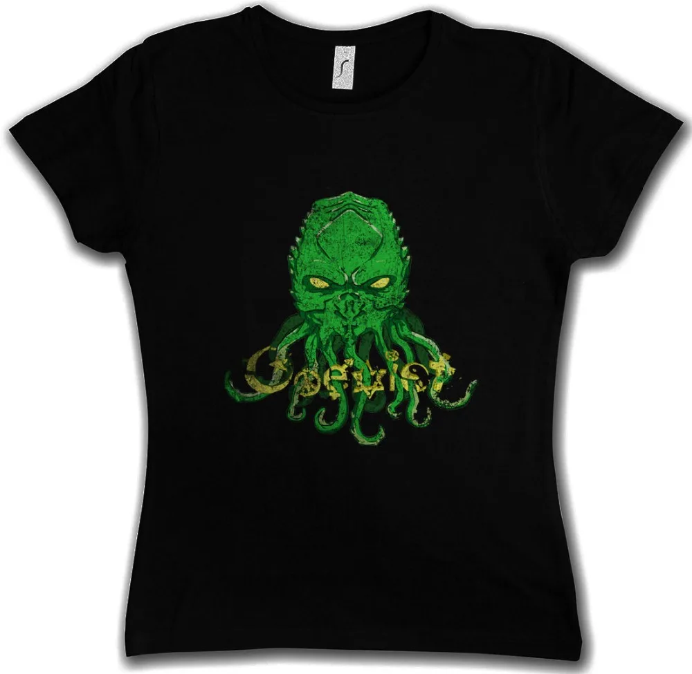 CTHULHU coexhide женская футболка Wars Horror Arkham H. P. Miskatonic lovecплот|Футболки| |