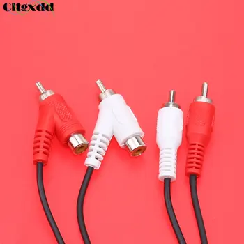 

cltgxdd RCA audio Piggyback Stereo Connector Cable 2RCA male to 2RCA ( male to female ) Piggyback Cord black 1.5M 3M