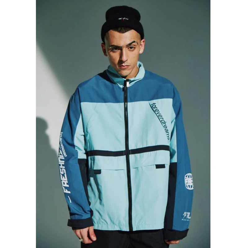 2019 Harajuku Jacket Windbreaker Color Block Men Hip Hop Streetwear Jacket Coat Vintage Casual Full Zipper Track Jackets Spring 2019 Harajuku Jacket Windbreaker Color Block Men Hip Hop Streetwear Jacket Coat Vintage Casual Full Zipper Track Jackets Spring