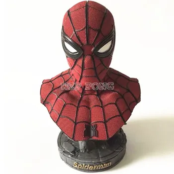 

23CM Avengers: Infinity War - Part I /II Movie Action Figures Spider-Man Model Statue SpiderMan Resin Bust Collection Gift