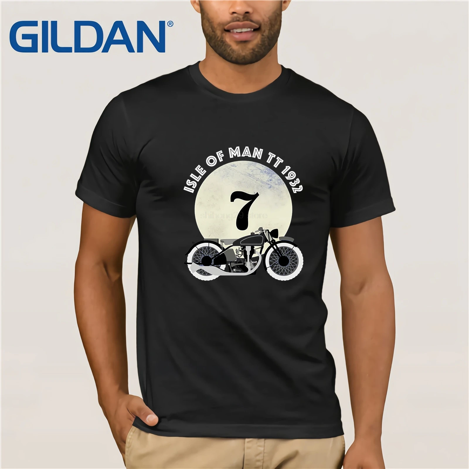 

Isle Of Man Tt Men T Shirts Short Sleeve Motorcycle Racer T-Shirt Men Tops Hombre
