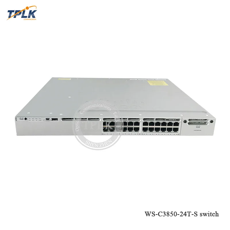 Высокое качество C WS-C3850 коммутатор серии WS-C3850-24T-S VLAN коммутатор гигабитная сеть уровня 3 SFP коммутаторы