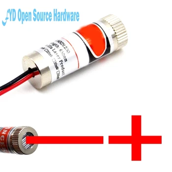 

4pcs 5mw red crosshair stripline laser module can focus reticle red line
