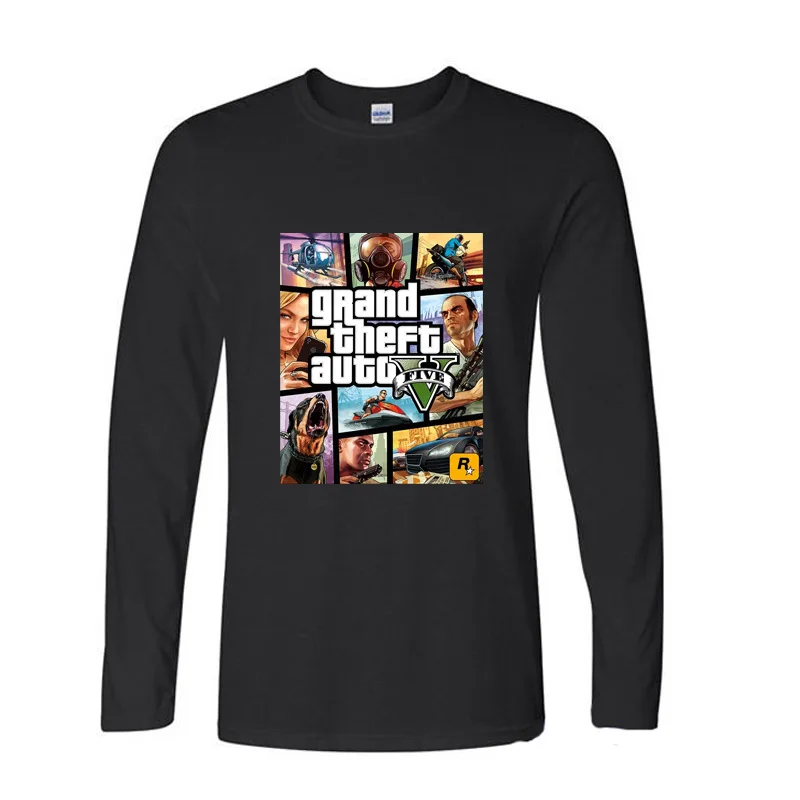 Hot High Quality Cotton Grand Theft Auto GTA GTA 5 funny raglan sleeve