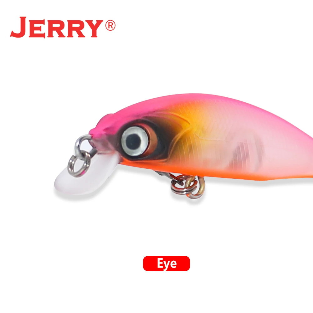 Jerry Silder Spinning Micro Jerkbait Minnow Lure Diving Plug Slow Sinking  Hard Bait Artificial 45mm Fishing Pesca