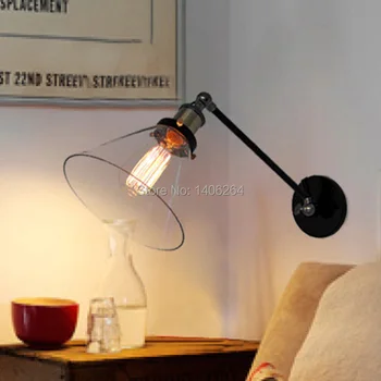 

Industrial Vintage Edison Simplicity Mini Glass Wall Light Sconces Antique For Cafe Bar Hall Coffee Shop Club Store Restaurant