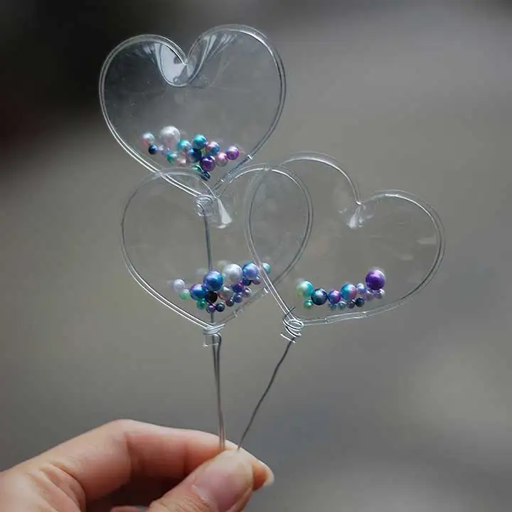 G05-X5157 children baby gift Toy 1:6 Dollhouse mini Furniture Miniature rement bjd Photo props Transparent love balloon 3pcs/set