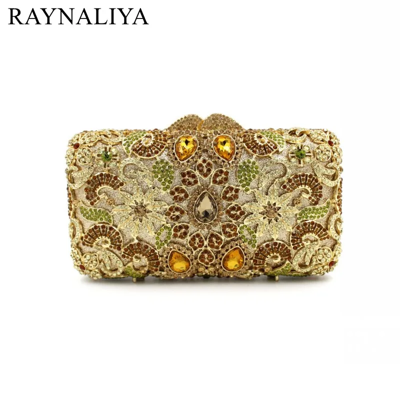 

New Fashion Women Minaudiere Fashion Evening Bags Ladies Wedding Party Floral Clutch Bag Crystal Diamonds Purses Smyzh-e0122