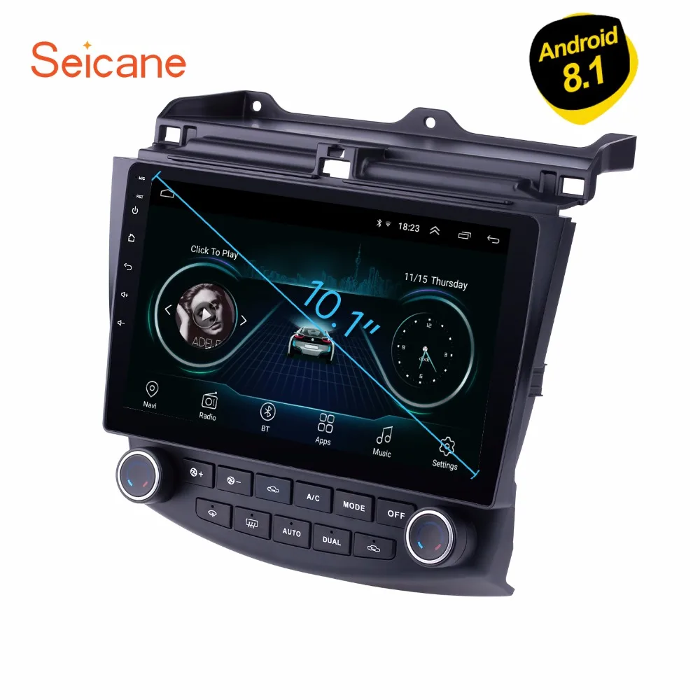  Seicane para 2003-2007 Honda Accord 7 101 pulgadas Android 81 Radio navegación GPS para coche repro
