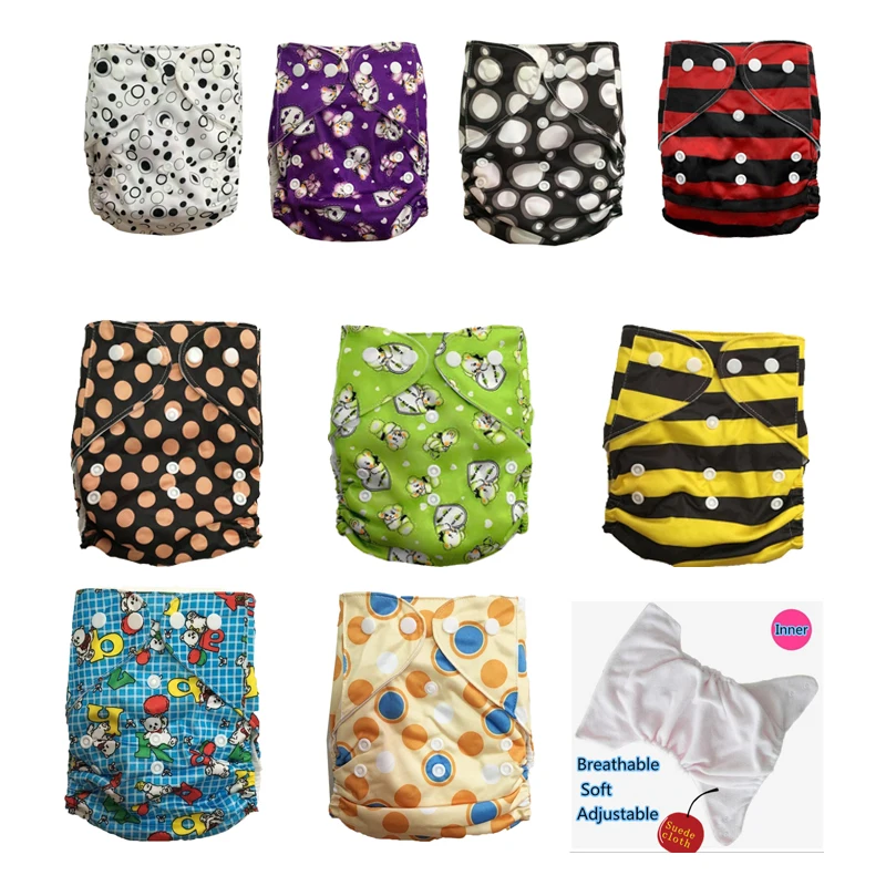 

Diaper For Babies Elastic Waist Reusable Washable Cloth Diapers one pockert nappies Without Inserts 20 Pcs For Promotion