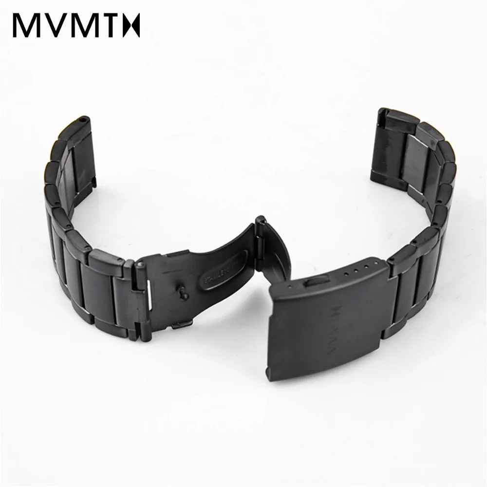 MVMT genuine leather strap / steel strap Europe and America fashion simple ins trend strap 45mmdw strap MVMT genuine leather strap / steel strap Europe and America fashion simple ins trend strap 45mmdw strap