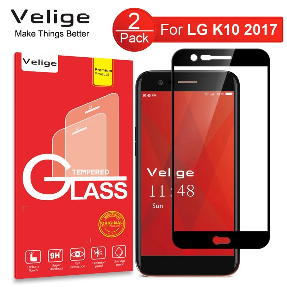 2 шт./упаковка ультратонкое Защитное стекло для LG K10 2017 K 10 2017|Защитные стёкла и