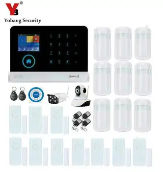 

Yobang Security WiFi Home Alarm Systems With APP Control Wireless Home IP Camera Security Siren Motion PIR Protection Alarm