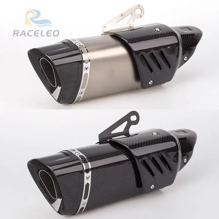 

36-51mm universal motorcycle exhaust muffler carbon fiber exhaust for Z900 gsxr750 NINJA250 MT10 YZF-03 CB300R DUKE390 F750GS