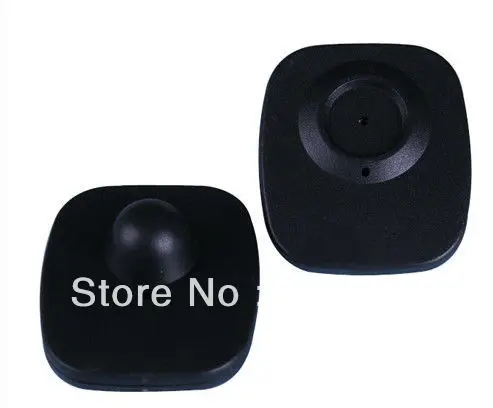 eas rf hard tag,security tag mini square clothes tag rf label 8.2mhz 48*42mm