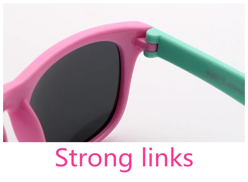 ASUOP 2019 new silicone polarized children's sunglasses UV400 square men and women kids glasses brand designer soft sunglasses (5)