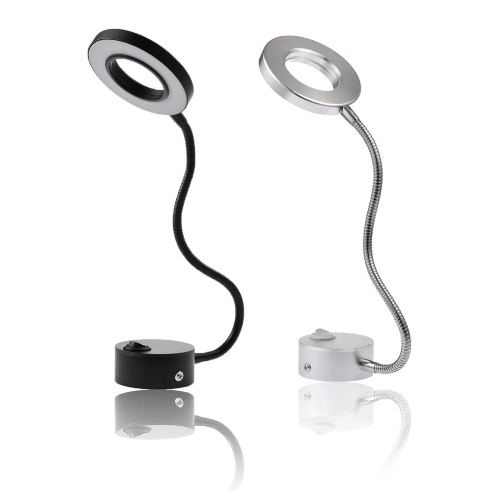 

5W AC 110V/220V LED Hoses Wall Lamp Flexible Home Hotel Bedside Reading Wall Light Modern Fashion Book Lights Aluminum LED Bulbs