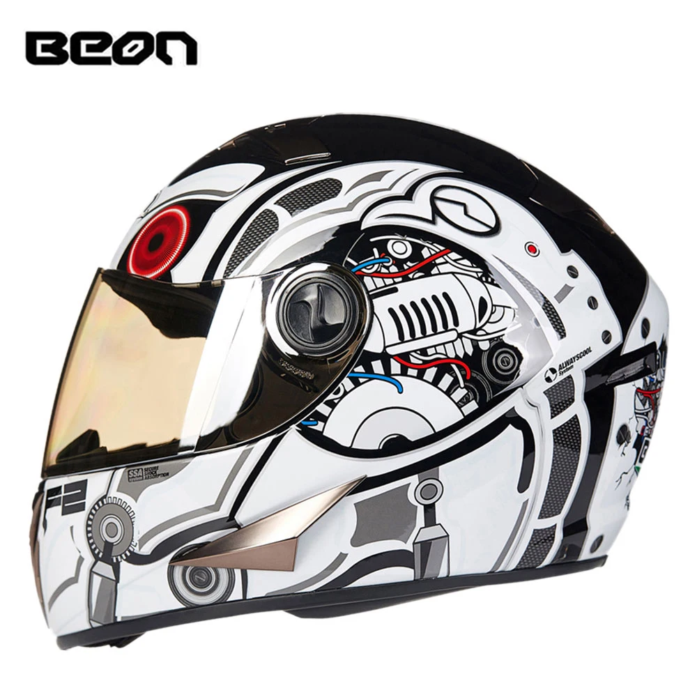 BEON мотоциклетный шлем полное лицо Мото мотоцикл мотокросс Casco Capacetes для мужчин и