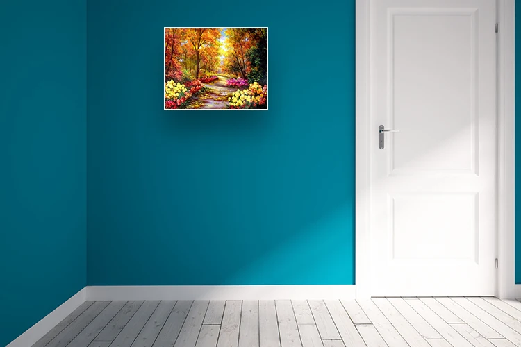 Природный пейзаж дерево цвет по номерам 40x50 см краски акриловые холст краски ing номера настенные картины для гостиной женщина посылка
