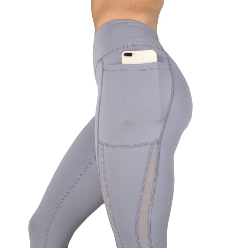

Big Pocket GYM Sport Yoga Pants High Waist Mesh Sport Leggings Fitness Women Yoga Leggings Training Running Pants Sportswear