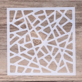 

13 cm DIY Craft Layering Geometric Background Stencil For Painting Scrapbooking Stamping Album Decorative Embossing Paper Cards