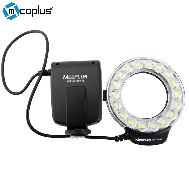 

Mcoplus MP-MRF18 LED Macro Ring Flash for Canon EOS 5D Mark II III 6D 7D 50D 60D 70D 450D 500D 550D 600D 1100D T5i T4i T3i T2i