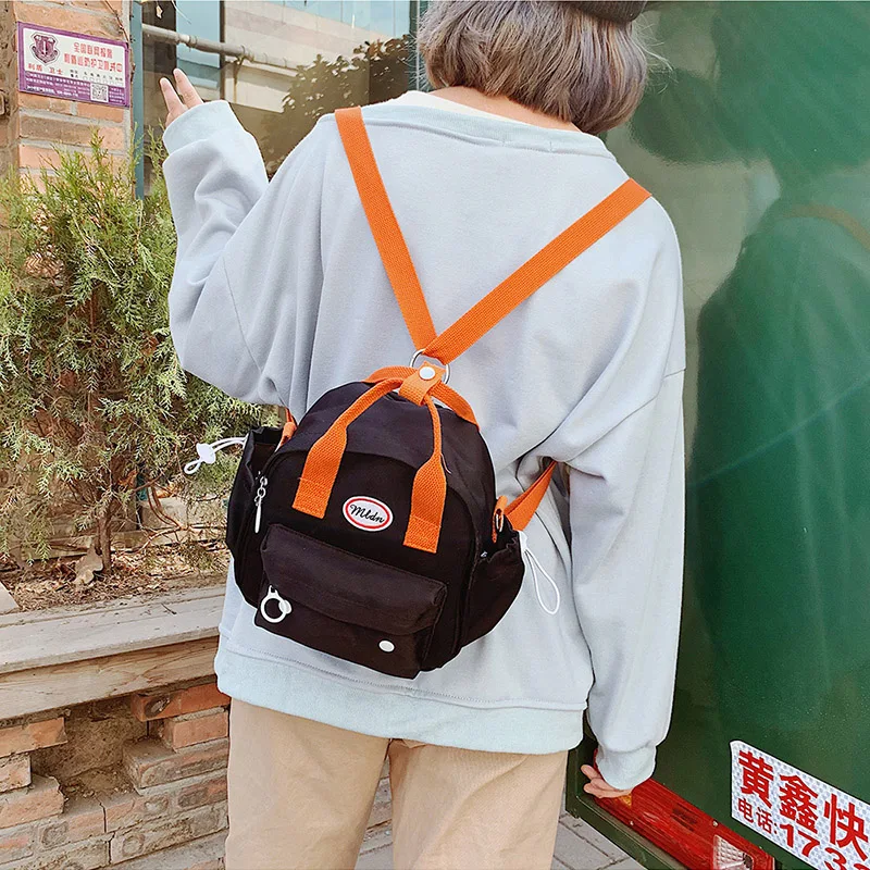 Повседневный женский рюкзак, новинка, корейский стиль, мини-рюкзак, сумка через плечо для девочек-подростков, милый хит цвета