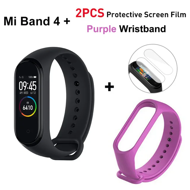 Xiaomi mi Band 4 умный браслет 3 цвета AMOLED экран mi band 4 Smartband фитнес-тренажер Bluetooth спортивный водонепроницаемый смарт-браслет - Цвет: Розовый