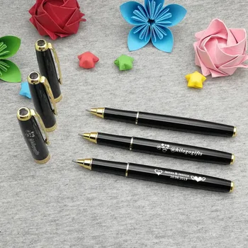 

Nice gold clip heavy pen boss loved contract sign pen custom printed free with your company logo and text free on pen body