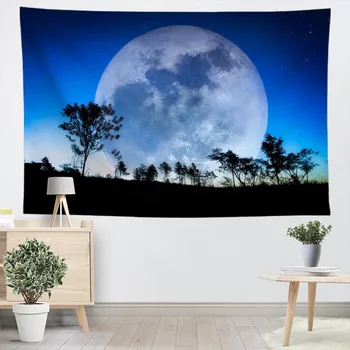 

Beautiful Moon Tapestry Wall Hanging Decor Home Birthday Party Decoration Fabric Tapestries Camping Tent Travel Sleeping Pad