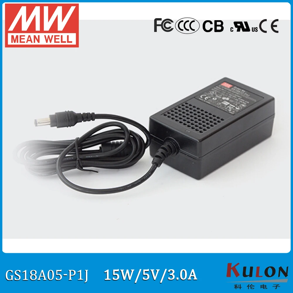 

Original Meanwell GS18A05-P1J Power Supply mean well 15W 3A 5V AC/DC Industrial Adaptor