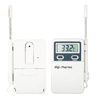 

By dhl/fedex 100 pcs Temperature Meter Indoor Outdoor LCD Digital display Thermometer with Temp data hold function with Cable
