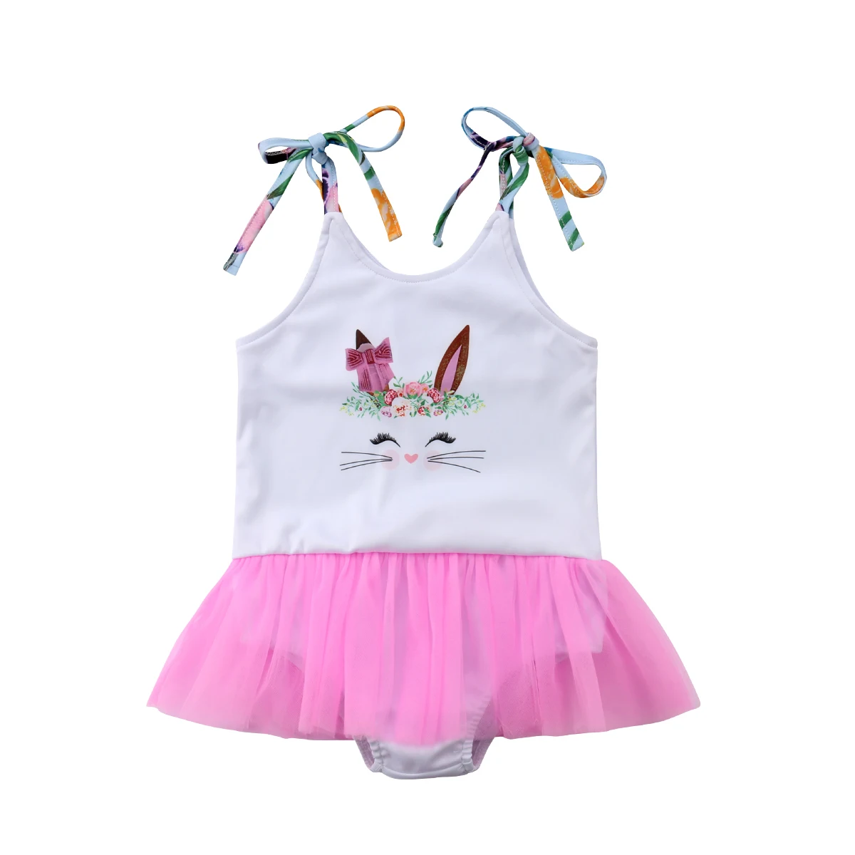Cartoon Bunny Flower Baby Girls Clothing Newborn Infant Baby Girls