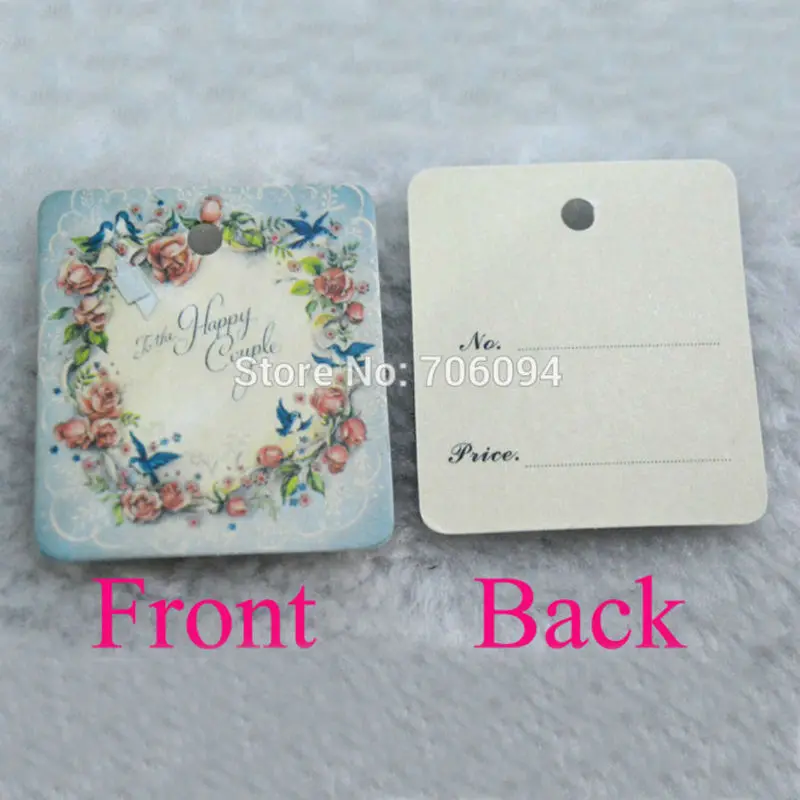 

1000pcs,3.5*4cm Printed Hang Tag Gift tag,Garment price hang tag,Custom logo hang tag need extra cost