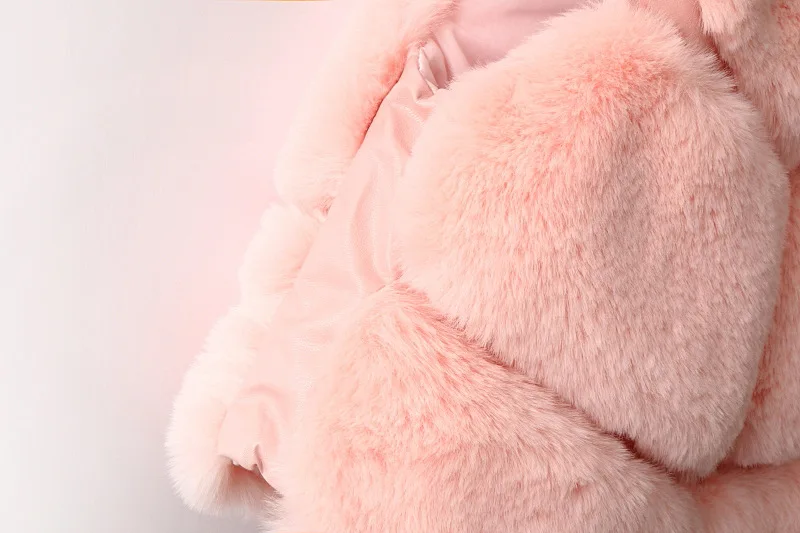 R& Z/Одежда для девочек; коллекция года; зимние жилеты с искусственным мехом кролика; модные стеганые жилеты для маленьких девочек; одежда для детей; детская одежда
