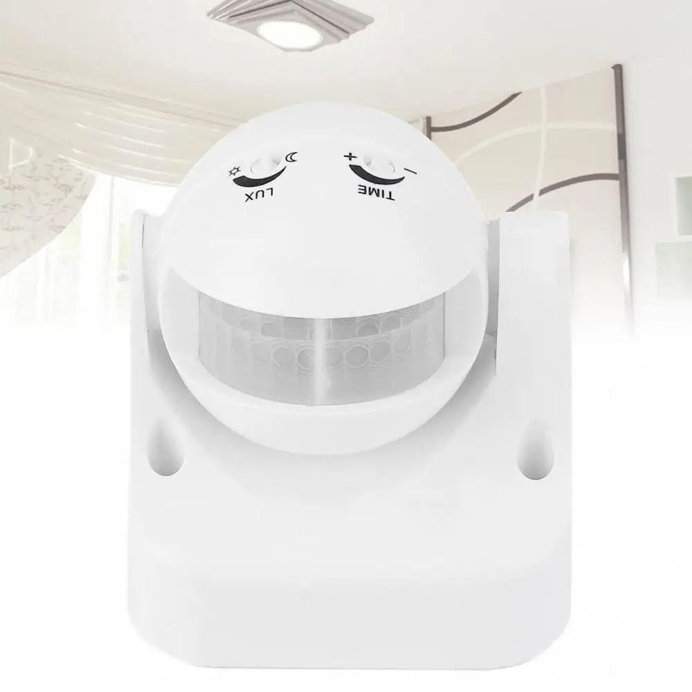 

100-240V 180 Degree PIR IR Infrared Motion Sensor Lamp Switch Light Lamp Motion Sensor Detector Waterproof for Ceiling Lamp
