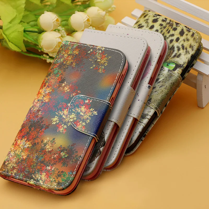 

Colorful Painting Stand Flip Leather Cover Case For Huawei P8 Lite 2017 / P10 P9 Lite cell phone Cases For Huawei P8Lite P9Lite
